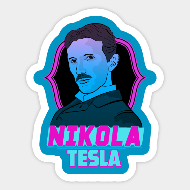 NIKOLA TESLA Sticker by theanomalius_merch